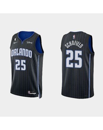 Orlando Magic 25 Admiral Schofield 2022-23 Icon Edition Black Men Jersey