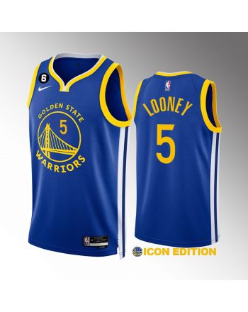 Golden State Warriors Kevon Looney 5 2022-23 Icon Edition Royal Jersey Swingman