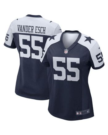 Leighton Vander Esch 55 Dallas Cowboys Women's Alternate Game Team Jersey - Navy