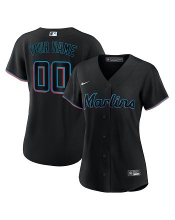 Miami Marlins Women's Alternate Custom Jersey - Black