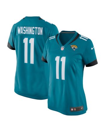 Parker Washington 11 Jacksonville Jaguars Women Team Game Jersey - Teal