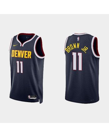 Denver Nuggets 11 Bruce Brown Jr. 2022-23 Icon Edition Navy Men Jersey