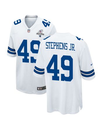 John Stephens Jr. 49 Dallas Cowboys 2023 Playoffs Patch Game Men Jersey - White