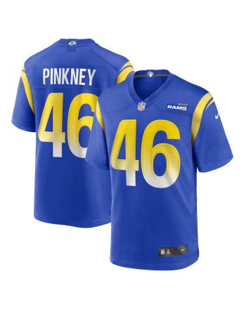 Jared Pinkney Los Angeles Rams Game Player Jersey - Royal