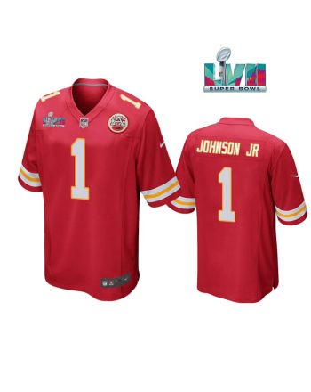 Lonnie Johnson Jr. 1 Kansas City Chiefs Super Bowl LVII Red Men Game Jersey