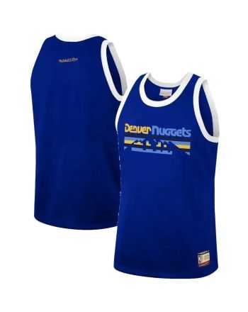 Denver Nuggets Mitchell & Ness Hardwood Classics Team Heritage Fashion Jersey - Royal