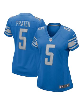 Matt Prater 5 Detroit Lions Women Game Jersey - Blue