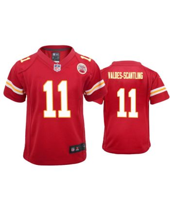 Marquez Valdes-Scantling 11 Kansas City Chiefs Youth Game Jersey - Red Jersey