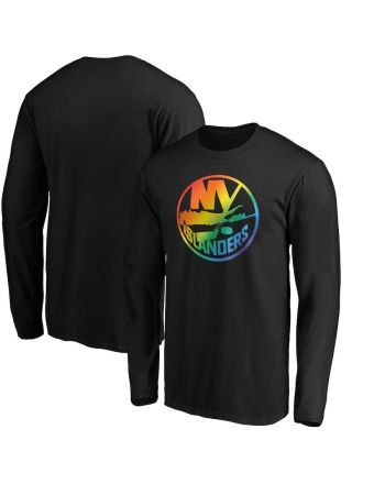 New York Islanders Team Pride Logo Long Sleeve T-Shirt - Black