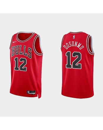 Chicago Bulls 12 Ayo Dosunmu 2022-23 Icon Edition Red Men Jersey