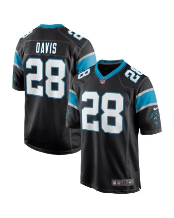 Mike Davis 28 Carolina Panthers Men's Game Jersey - Black