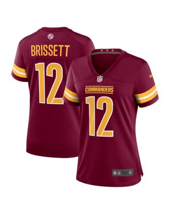 Jacoby Brissett 12 Washington Commanders Women Game Jersey - Burgundy