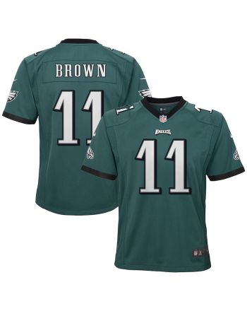 A.J. Brown 11 Philadelphia Eagles YOUTH Game Jersey - Green