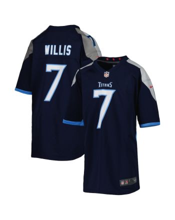 Malik Willis 7 Tennessee Titans YOUTH Game Jersey - Navy