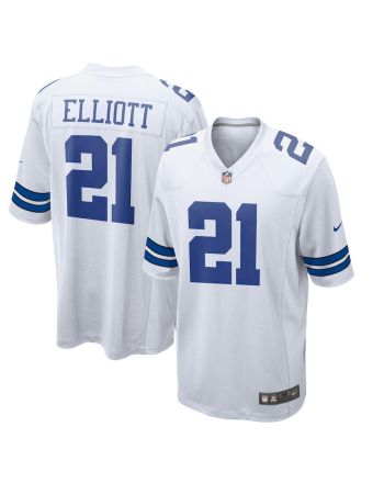 Ezekiel Elliott 21 Dallas Cowboys Team Game Jersey - White