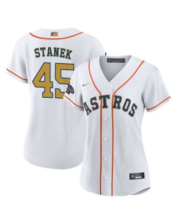 Ryne Stanek 45 Houston Astros 2023 Women Jersey - White/Gold