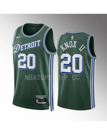 Kevin Knox II 20 2022-23 Detroit Pistons Green City Edition Jersey Swingman