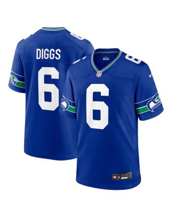 Quandre Diggs 6 Seattle Seahawks Throwback Player Game Men Jersey - Royal