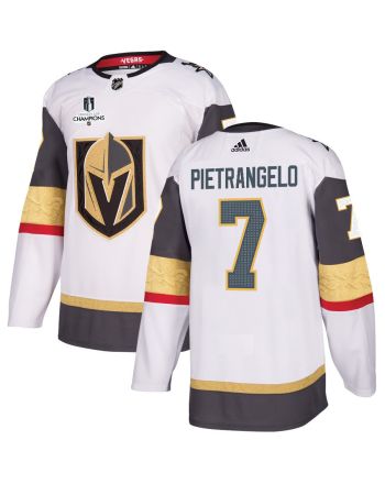 Alex Pietrangelo 7 Vegas Golden Knights Stanley Cup 2023 Champions Patch Away Breakaway Men Jersey - White