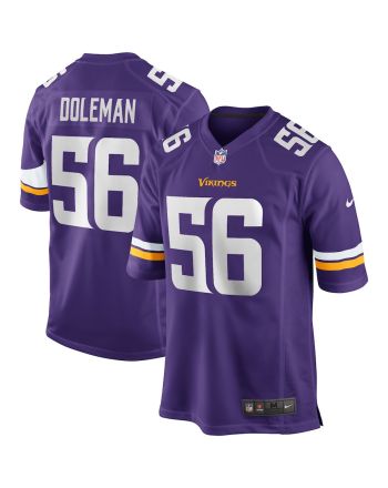 Chris Doleman 56 Minnesota Vikings Men Game Retired Jersey - Purple