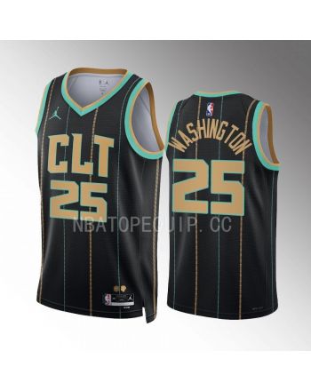 Charlotte Hornets P.J. Washington 25 2022-23 City Edition Black Jersey Swingman