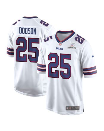 Tyrel Dodson 25 Buffalo Bills 2024 Divisional Patch Game Men Jersey - White