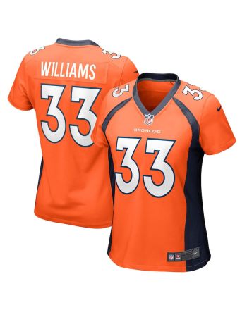 Javonte Williams 33 Denver Broncos Women's Game Jersey - Orange