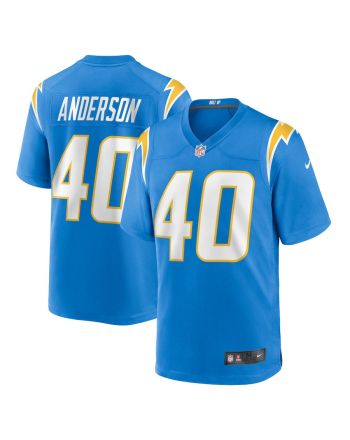 Stephen Anderson 40 Los Angeles Chargers Game Men Jersey - Powder Blue