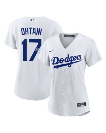 Shohei Ohtani 17 Signed Los Angeles Dodgers Home Jersey - Women White Jersey