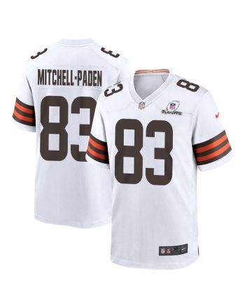 Zaire Mitchell-Paden 83 Cleveland Browns 2023 Playoffs Patch Game Men Jersey - White