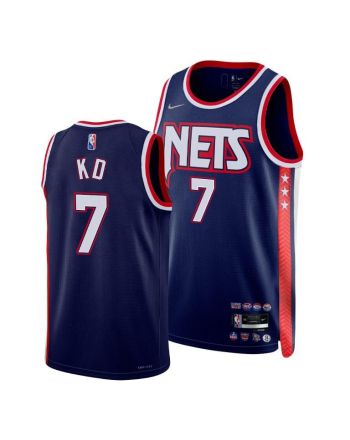 Kevin Durant Nets 2022 KD Blue 7 Jersey Nickname Diamond Edition - Men Jersey