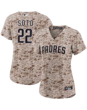 Juan Soto 22 San Diego Padres USMC Alternate Women Jersey - Camo