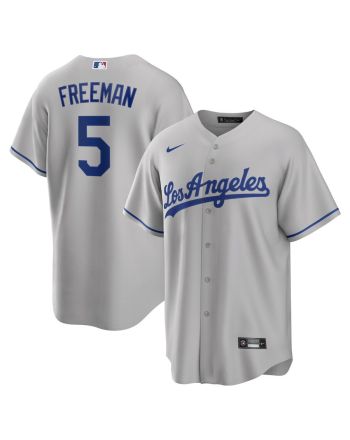 Freddie Freeman 5 Los Angeles Dodgers Road Men Jersey - Gray