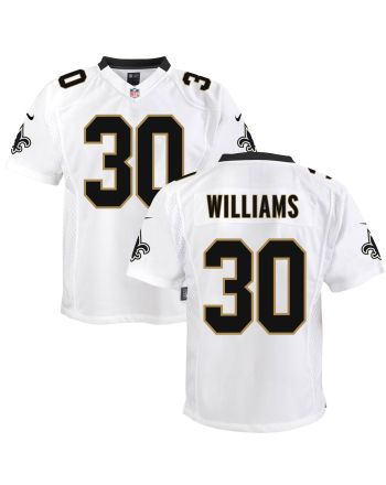 Jamaal Williams 30 New Orleans Saints Youth Game Jersey - White