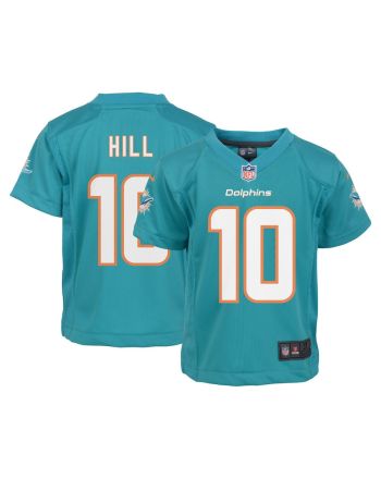 Tyreek Hill 10 Miami Dolphins Toddler Game Jersey - Aqua