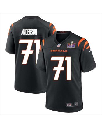 Willie Anderson 71 Cincinnati Bengals Super Bowl LVIII Men Home Limited Jersey - Black