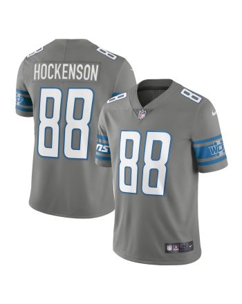 T.J. Hockenson 88 Detroit Lions Vapor Limited Jersey - Steel