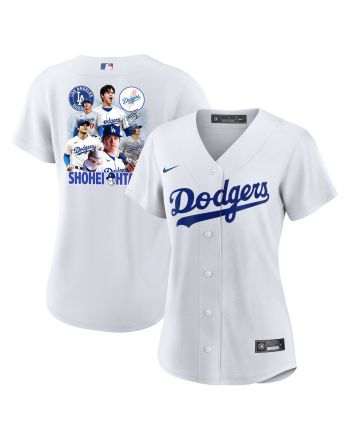 Shohei Ohtani 17 Los Angeles Dodgers Signed Sho King 2023 Home Women Jersey - White