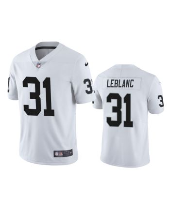 Las Vegas Raiders Cre'Von LeBlanc 31 White Vapor Limited Jersey - Men's