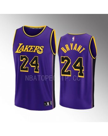 Los Angeles Lakers 24 Kobe Bryant Statement Men Jersey 2022-23 Fast Break Purple