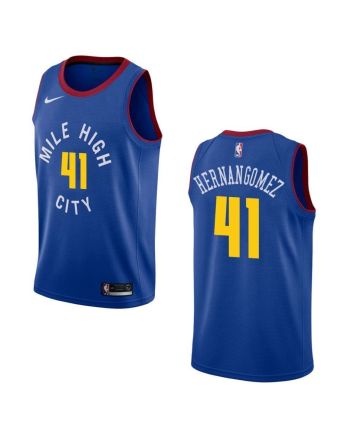 Men's Denver Nuggets 41 Juan Hernangomez Statement Swingman Jersey - Blue