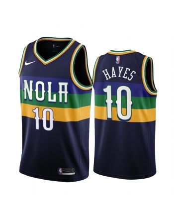 2022-23 New Orleans Pelicans Jaxson Hayes 10 Navy City Edition Jersey