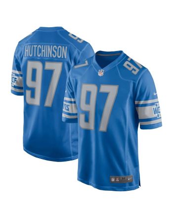 Aidan Hutchinson 97 Detroit Lions Men Game Jersey - Blue