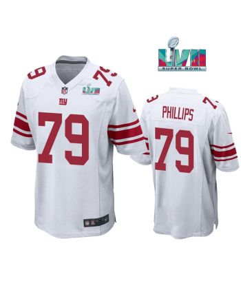 Tyre Phillips 79 New York Giants Super Bowl LVII Super Bowl LVII White Men Game Jersey