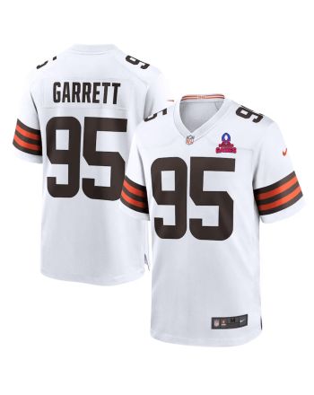 Myles Garrett 95 Cleveland Browns 2024 Pro Bowl Patch Game Men Jersey - White