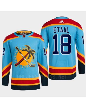 Florida Panthers 2023 Reverse Retro 2.0 Marc Staal 18 Blue Primegreen Jersey Men's