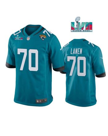 Cole Van Lanen 70 Jacksonville Jaguars Super Bowl LVII Super Bowl LVII Game Teal Jersey