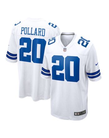 Tony Pollard 20 Dallas Cowboys Game Player Jersey - White