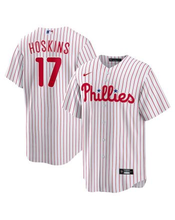 Rhys Hoskins 17 Philadelphia Phillies Home Player Name Jersey - White