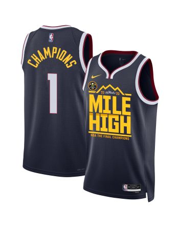 Denver Nuggets Mile High 2023 The Final Champions Golden Legacy Swingman Jersey - Black